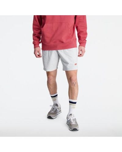 New Balance Homme Short Athletics Remastered Woven En, Polywoven, Taille - Rose
