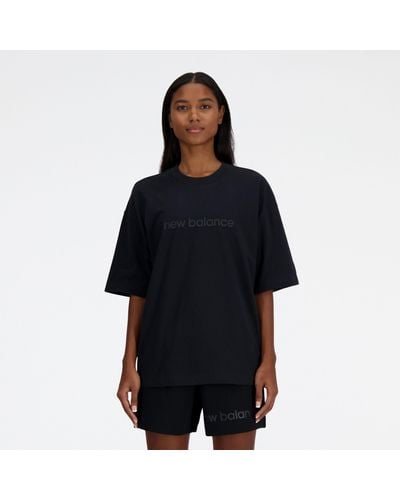 New Balance Hyper Density Jersey Oversized T-shirt - Black