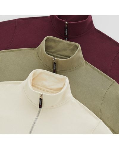 New Balance Made in usa quarter zip pullover in verde