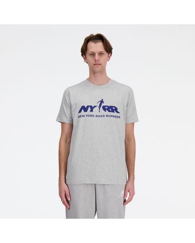 New Balance Run For Life Graphic T-shirt - Gray