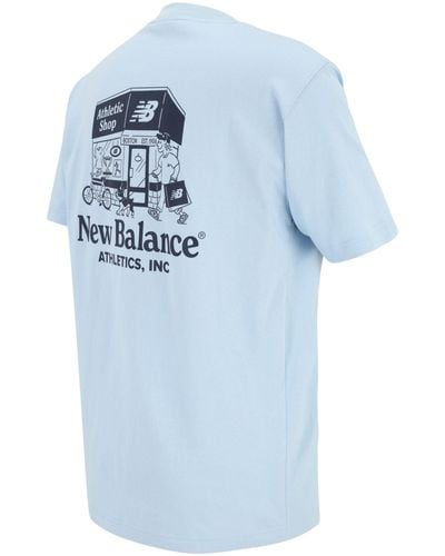 New Balance Storefront t-shirt - Blau