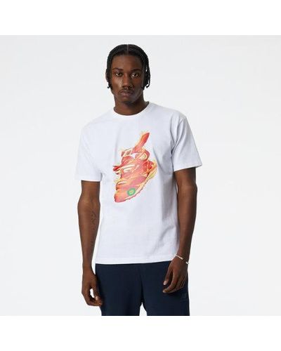 New Balance Homme T-Shirt Nb Artist Pack Kody Mason Sneaker En, Cotton, Taille - Blanc