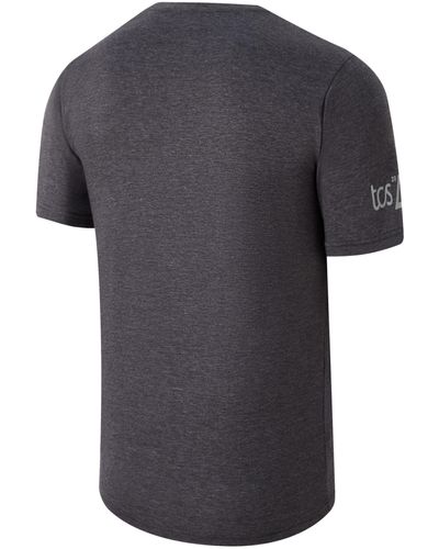 New Balance London Edition Finisher T-shirt In Black Cotton Jersey