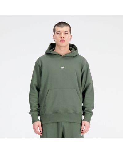 New Balance Sudadera con capucha athletics remastered graphic french terry - Verde