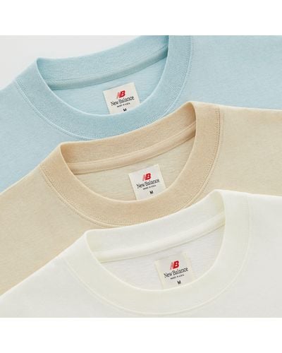 New Balance Made in usa core t-shirt in braun - Blau