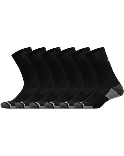 New Balance Cushioned Crew Socks 6 Pack - Black