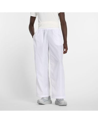 New Balance District Vision X Translucent Track Pant In Polywoven - White