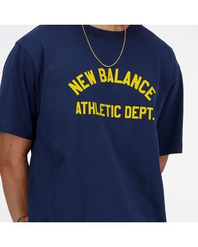 New Balance Sportswear's Greatest Hits T-shirt In Blue Cotton