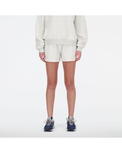 New Balance Sport Essentials French Terry Short - White