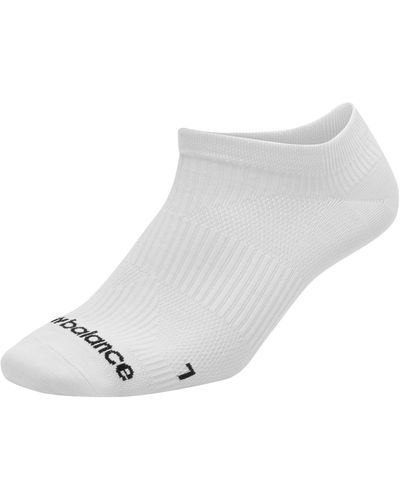 New Balance Run Flat Knit No Show Sock 1 Pair - White