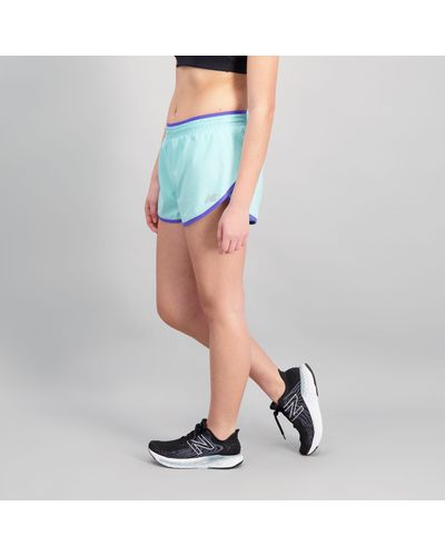 New Balance Accelerate 2.5 inch shorts in blau