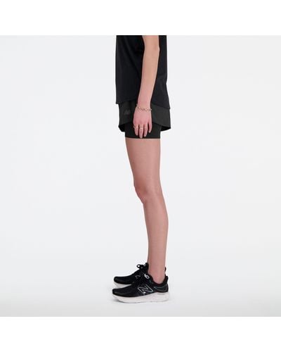 New Balance Rc 2-in-1 short 3" in nero
