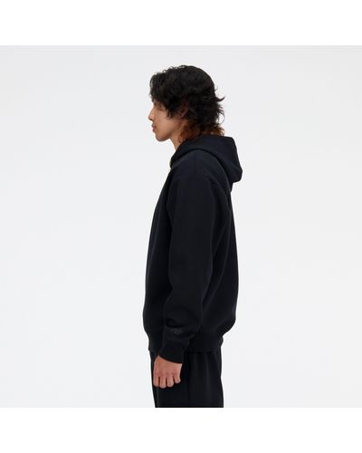 New Balance Hyper density graphic hoodie in schwarz