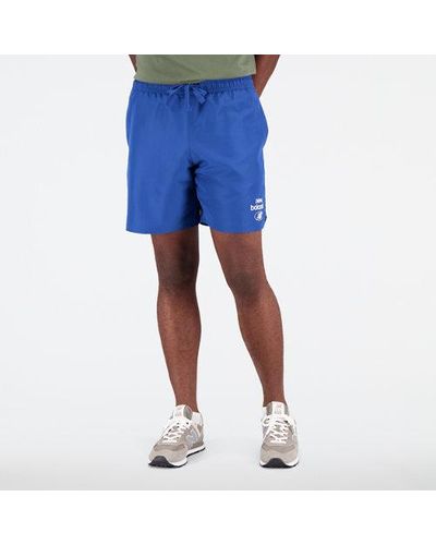 New Balance Homme Short Essentials Reimagined Woven En, Polywoven, Taille - Bleu