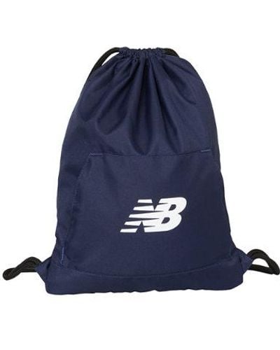 New Balance Unisexe Team Drawstring Bag En, Polyester, Taille - Bleu
