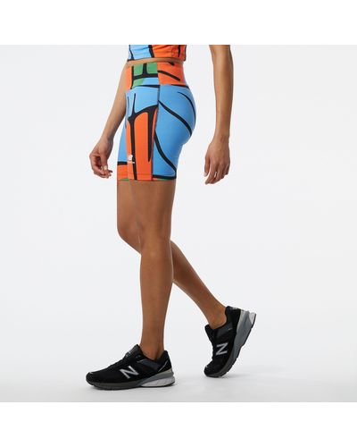 New Balance Short nb athletics kim van vuuren printed fitted - Bleu