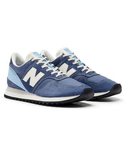 New Balance Tcs London Marathon ® Made In Uk 730 In Suede/mesh - Blue