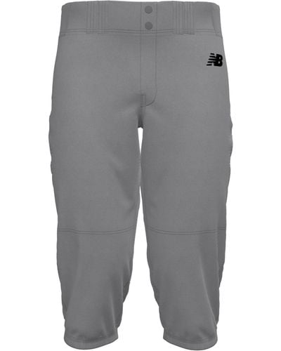 New Balance Adversary 2 Baseball Solid Knicker Athletic Pants - Gray
