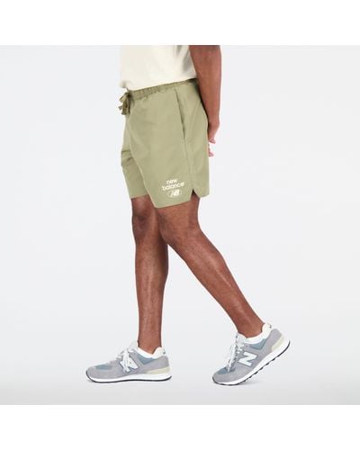 New Balance Short essentials reimagined woven - Vert