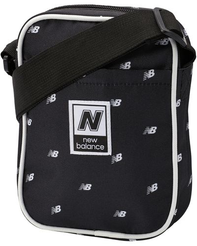 New Balance Classic Crossbody Bag AOP - Schwarz