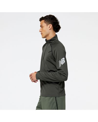 New Balance Tenacity football training 1/4 zip in grigio