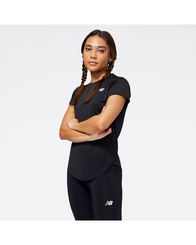 New Balance Accelerate short sleeve top - Blau