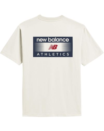 New Balance Homme Professional Ad T-Shirt En, Cotton Fleece, Taille - Blanc