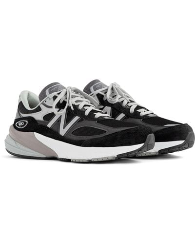 New Balance Sneaker 990v6 - suede e mesh di qualità - Nero