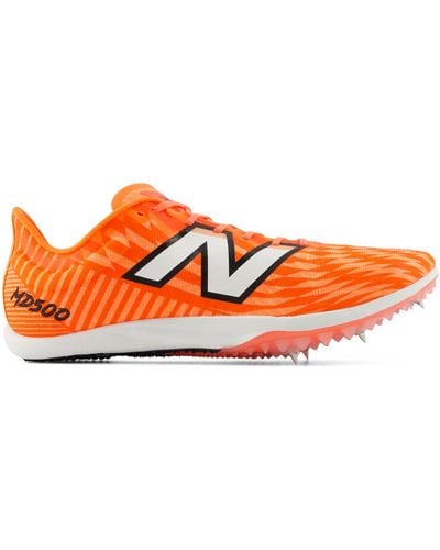 New Balance Fuelcell Md500 V9 In Orange/white Synthetic