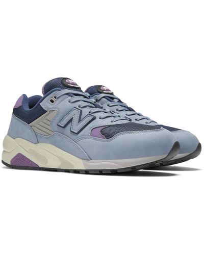 New Balance 580 in grau/blau/violett