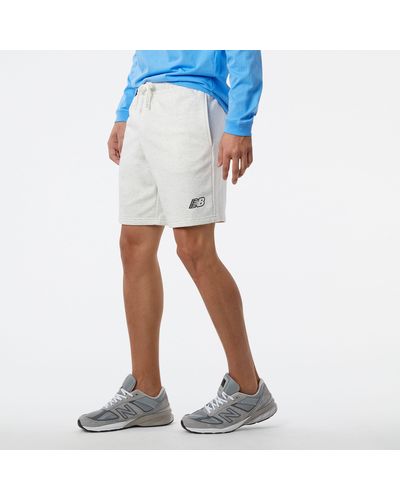 New Balance Nb essentials fleece shorts - Blau