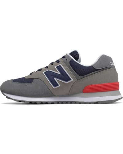 New Balance 574 In Leather - Blue