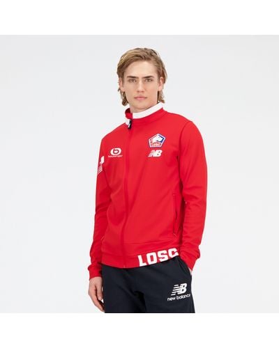 New Balance Lille Losc Pre-game Jacket - Red