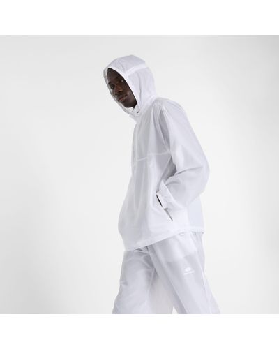 New Balance District Vision X Translucent Anorak In Polywoven - White
