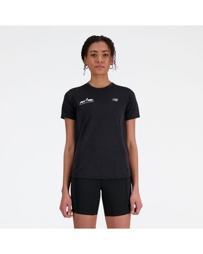 New Balance Run For Life Athletics T-shirt - Black