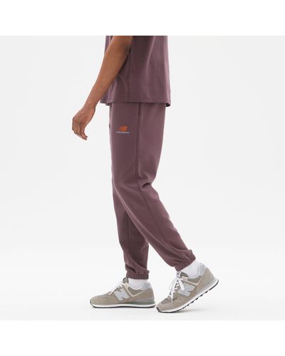 New Balance Uni-ssentials French Terry Sweatpant - Paars