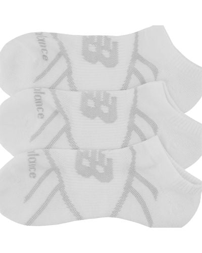 New Balance Calcetines performance no show 3 pack - Blanco