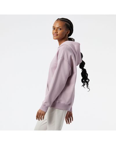 New Balance Athletics Nature State French Terry Hoodie - Paars