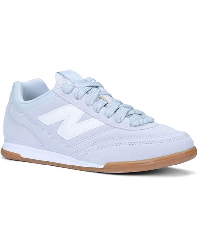 New Balance Rc42 In Grey/white Suede/mesh - Blue