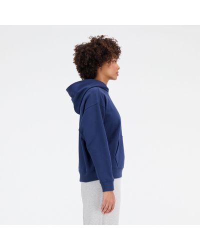 New Balance Sport essentials premium fleece hoodie - Azul