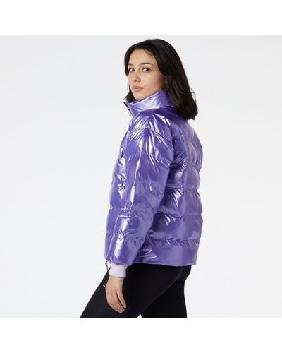 New Balance Winterized Synthetic Metallic Jacket - Purple