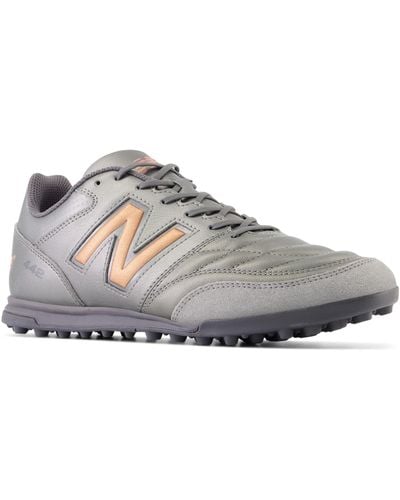 New Balance 442 V2 Team Tf In Grey/blue/brown Synthetic