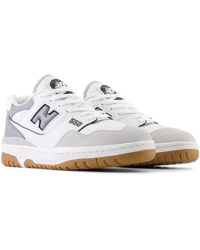 New Balance 550 In White/grey Leather