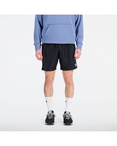 New Balance Nb Essentials Woven Shorts - Blauw