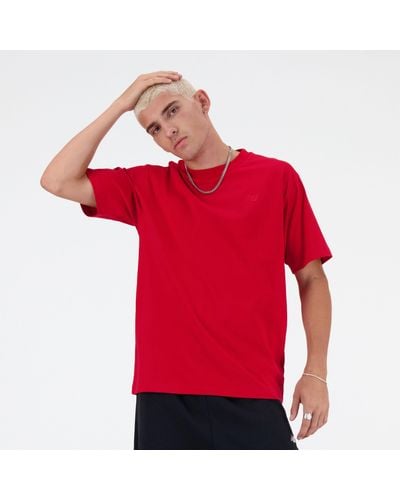 New Balance Athletics Cotton T-shirt - Red
