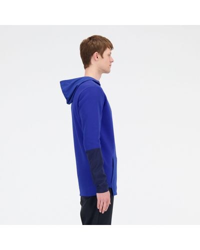 New Balance Fc porto overhead hoodie in nero - Blu