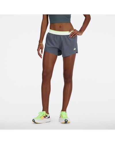 New Balance Race Day Split Short - Blue