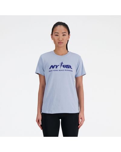 New Balance Run For Life Graphic T-shirt - Blue