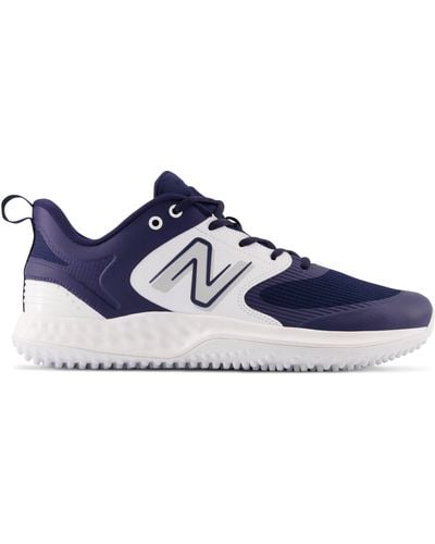 New Balance Fresh Foam 3000 V6 Turf-trainer Baseball Shoes - Blue
