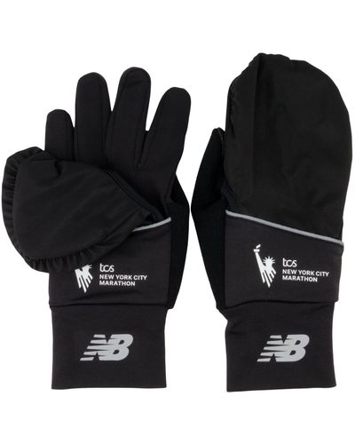 New Balance Nyc Marathon Grid Fleece Glove - Black